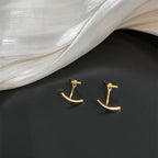 Simple Design A Two-way Back Hanging Earring