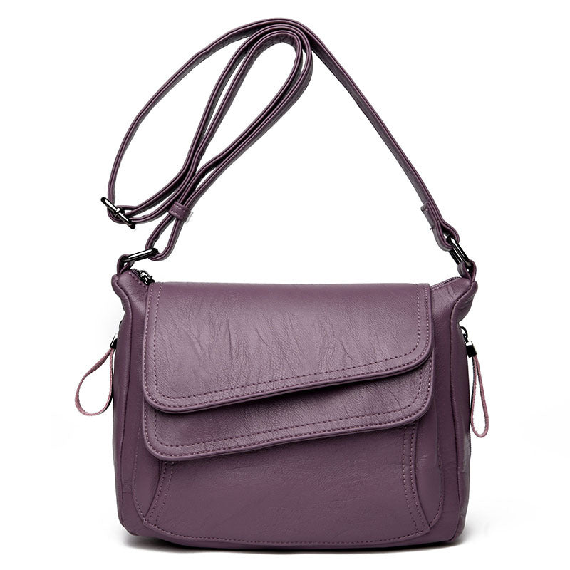 Soft leather crossbody bag