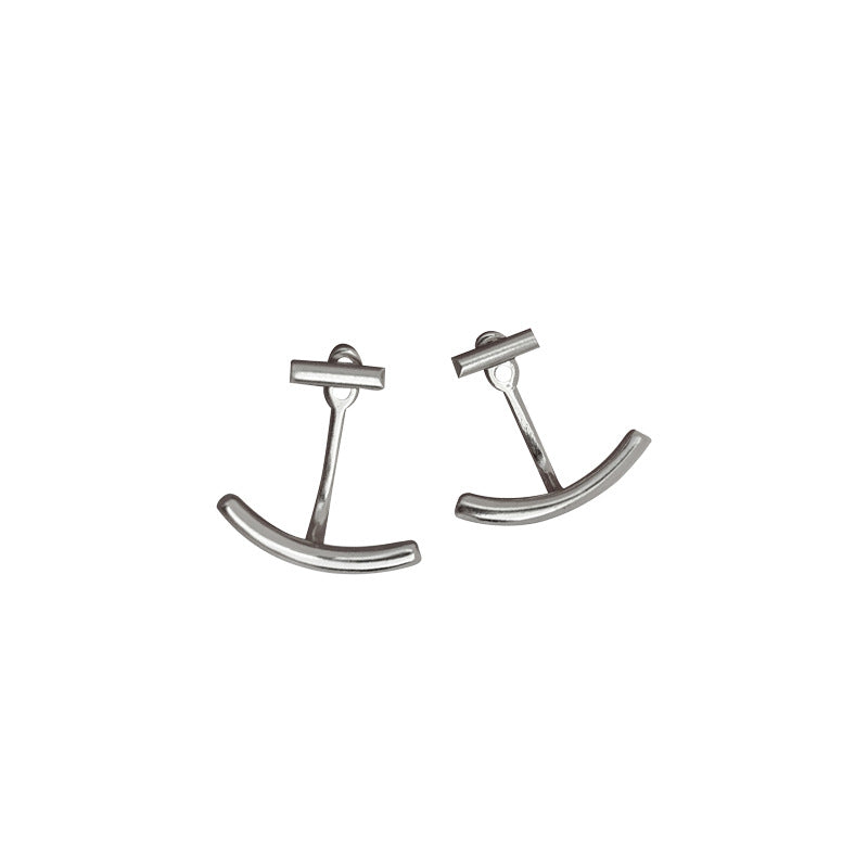 Simple Design A Two-way Back Hanging Earring