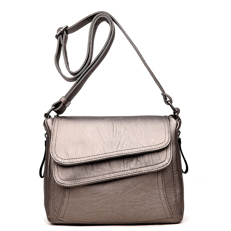 Soft leather crossbody bag