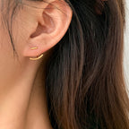 Simple Design A Two-way Back Hanging Earring
