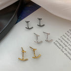 Simple Design A Two-way Back Hanging Earring