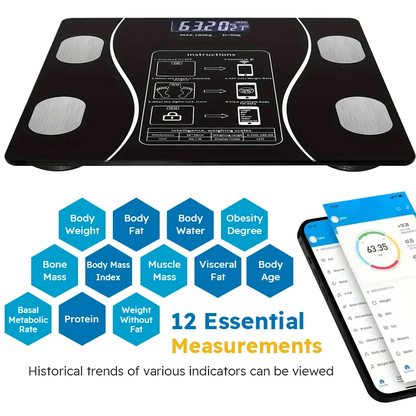 Bluetooth Bioimpedance Digital Scale