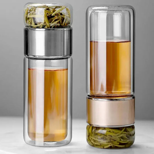 Glass Tea Infuser Tumbler (390ml)